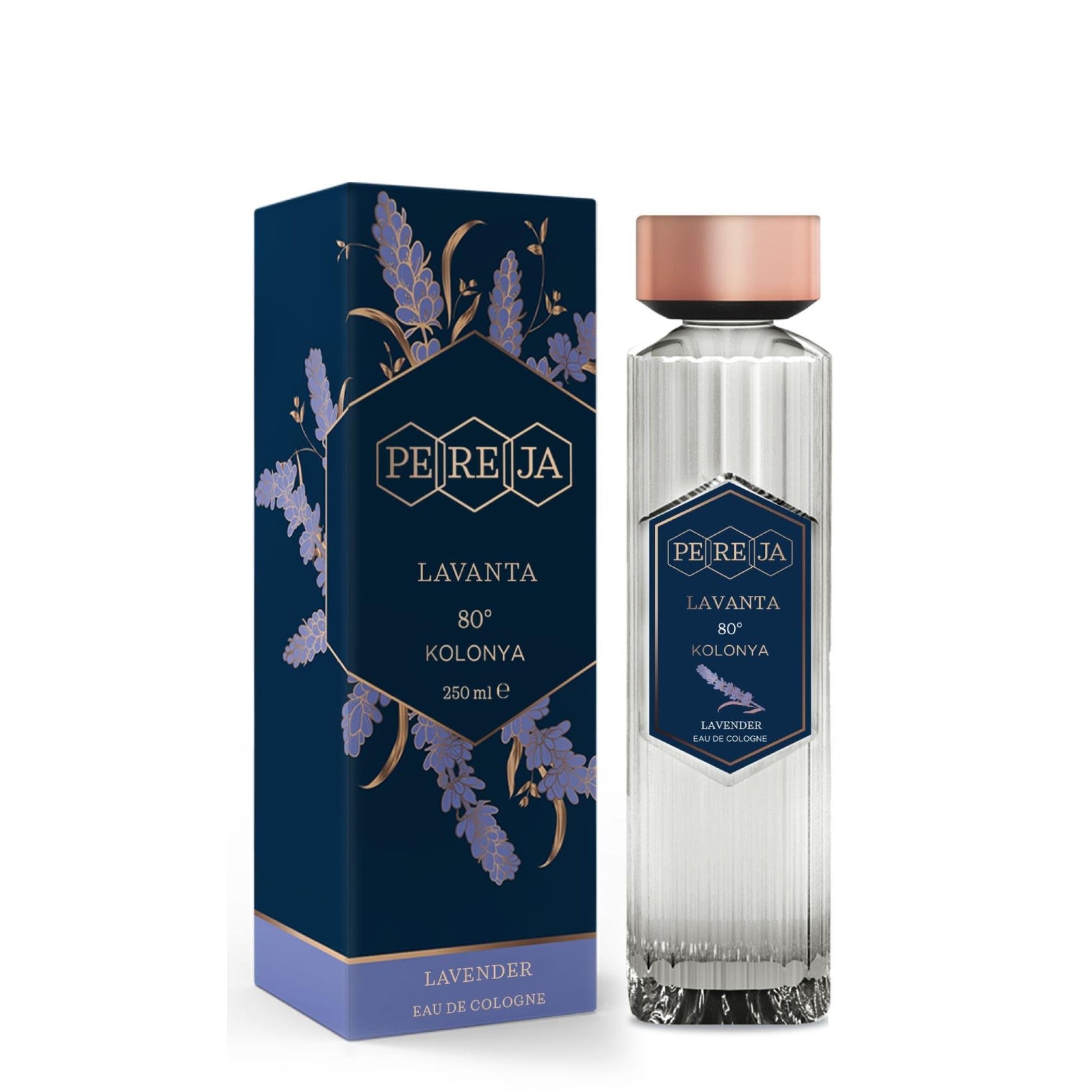PEREJA EAU DE COLOGNE LAVENDER GLASS BOTTLE 250 ML