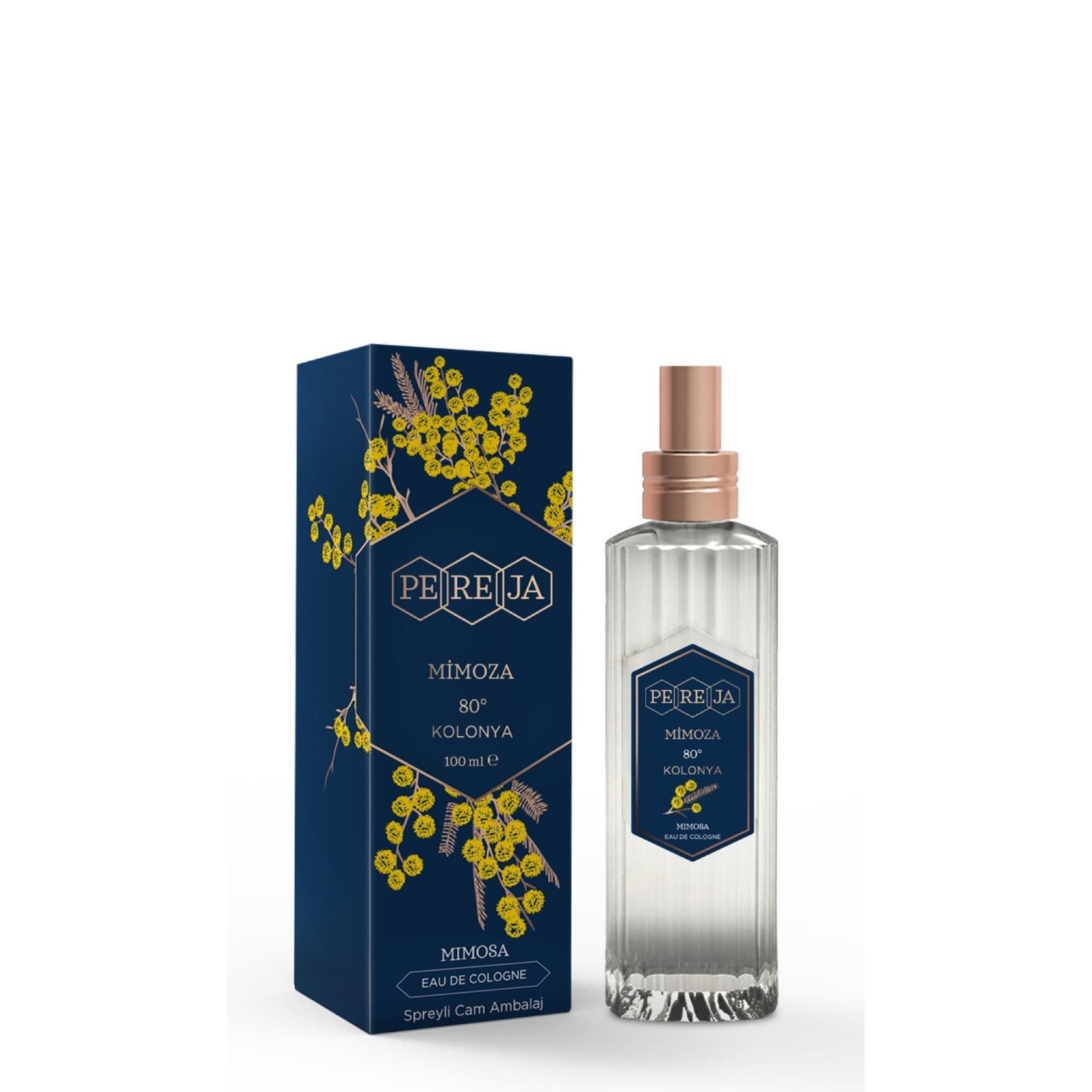 PEREJA EAU DE COLOGNE MIMOSA GLASS BOTTLE 100 ML