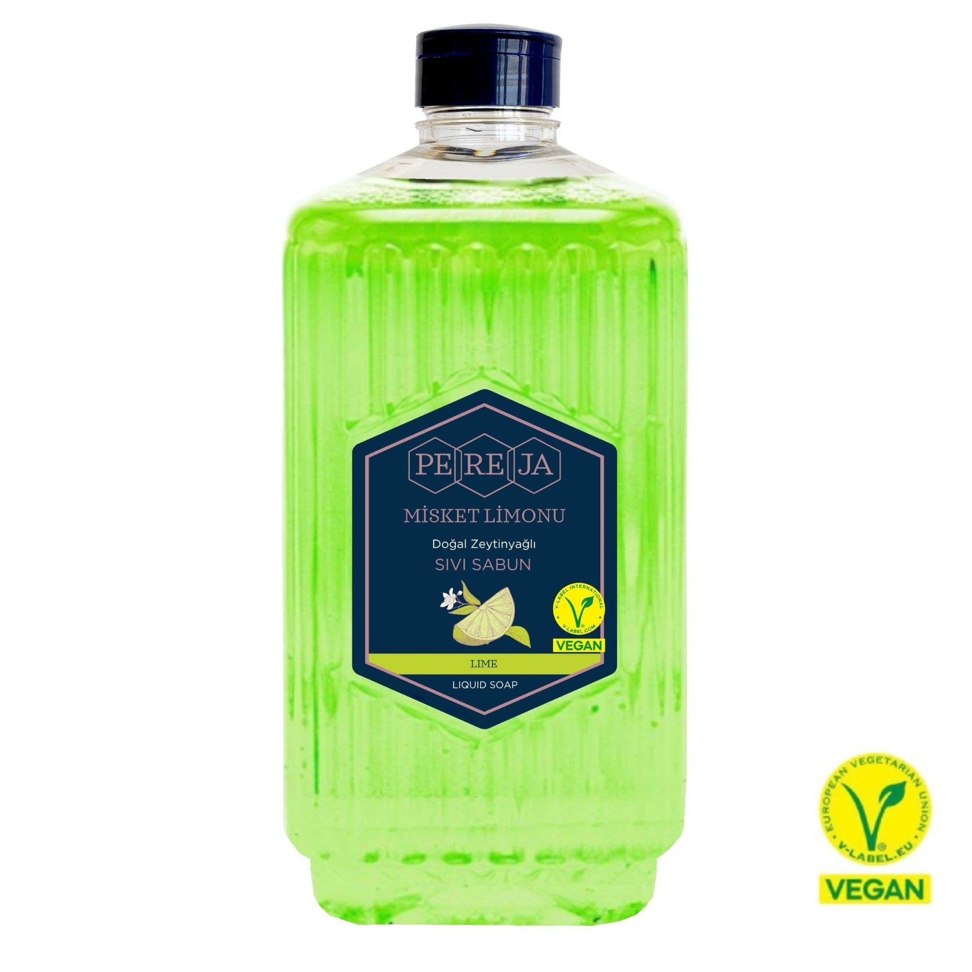 PEREJA NATURAL OLIVE OIL LIQUID SOAP LIME 1500 ML