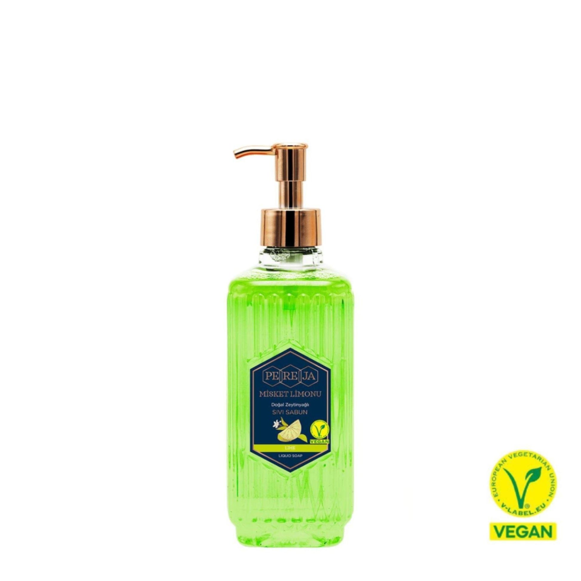 PEREJA NATURAL OLIVE OIL LIQUID SOAP LIME 500 ML