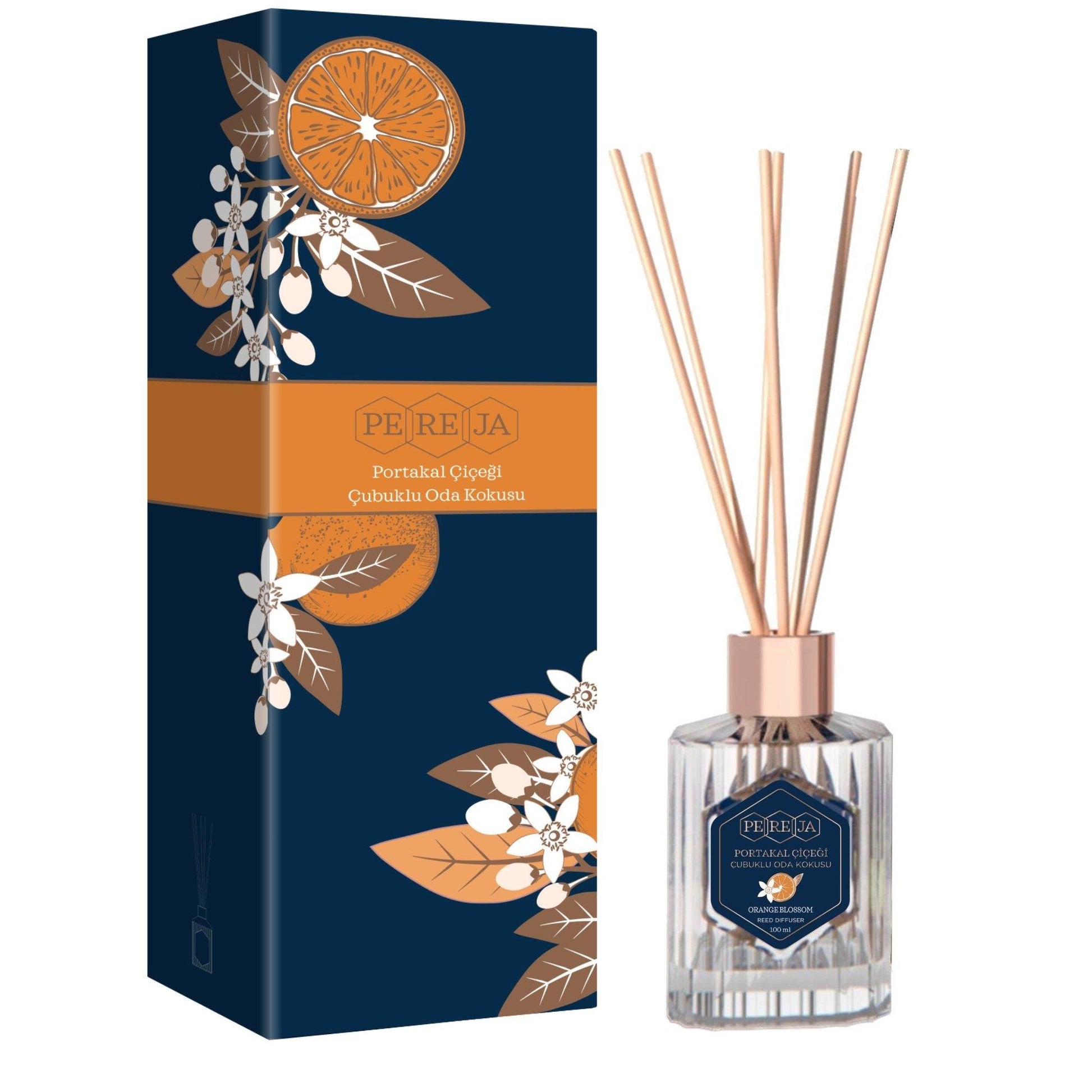 PEREJA REED DIFFUSER GLASS ORANGE BLOSSOM 100 ML