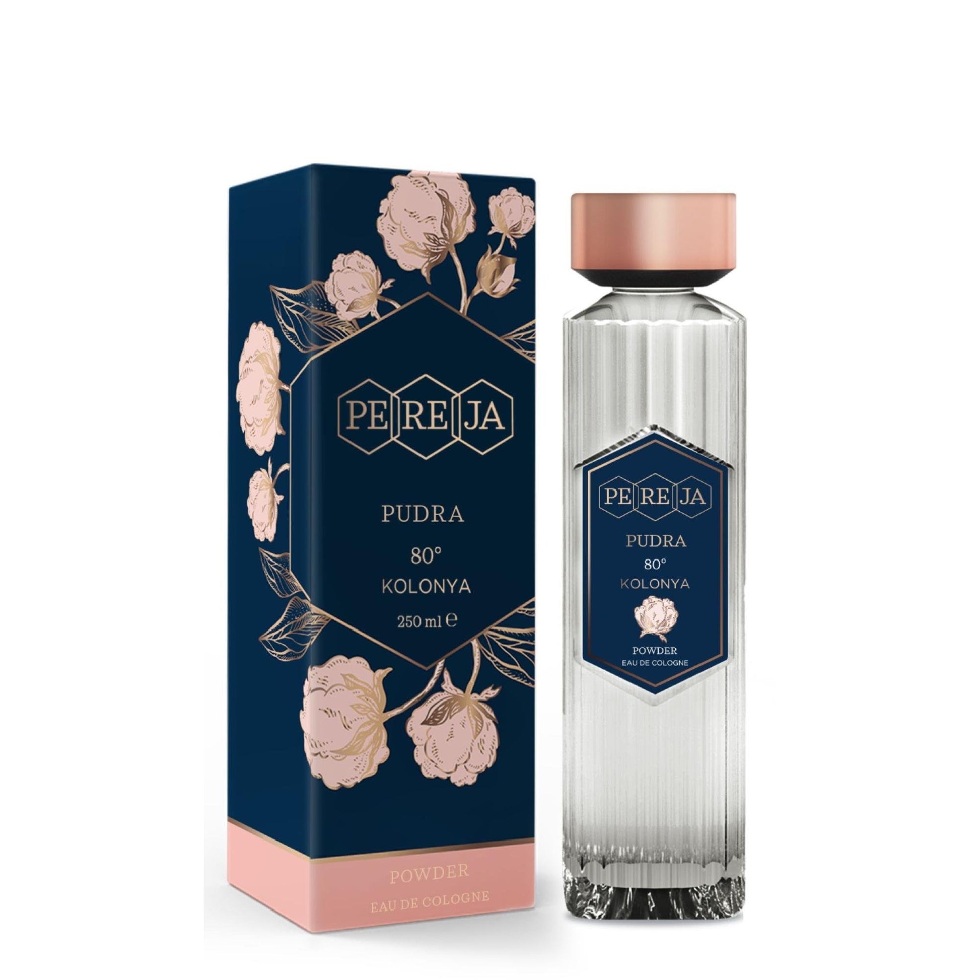 PEREJA EAU DE COLOGNE POWDER GLASS BOTTLE 250 ML