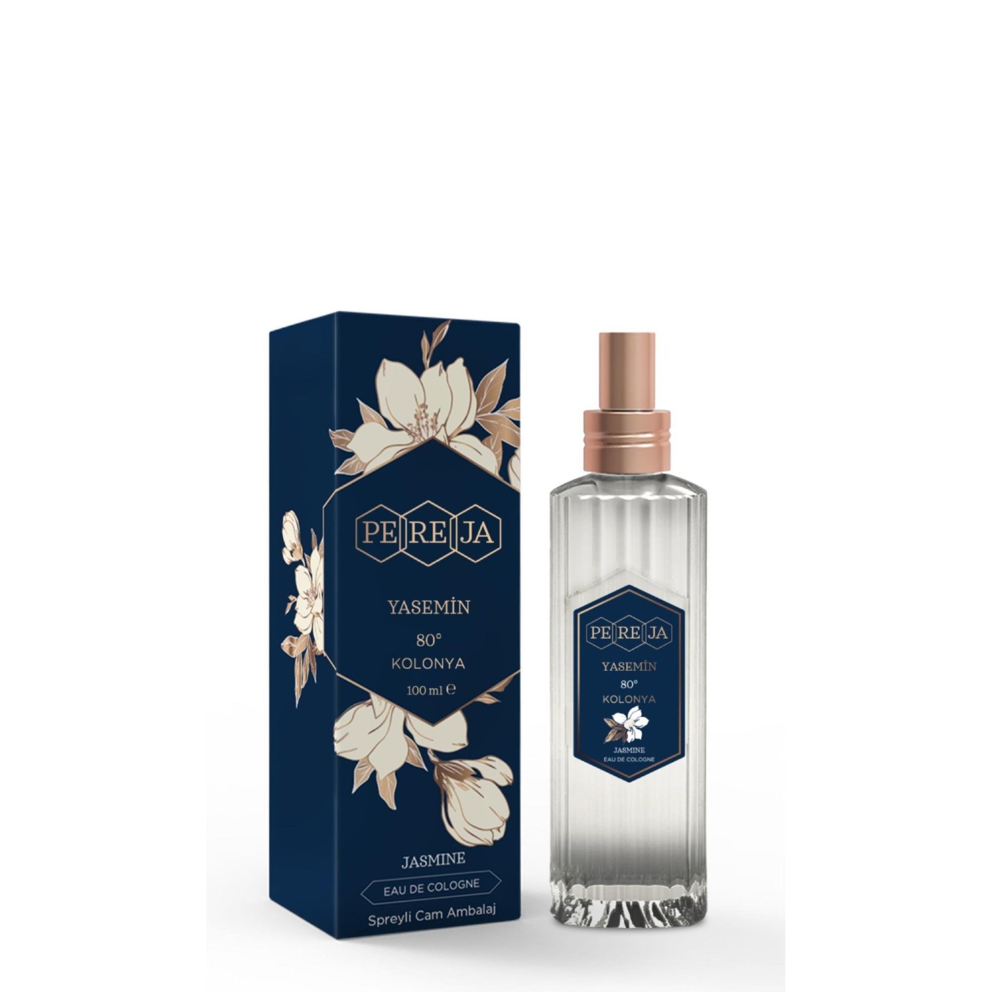 PEREJA EAU DE COLOGNE JASMINE GLASS BOTTLE 100 ML