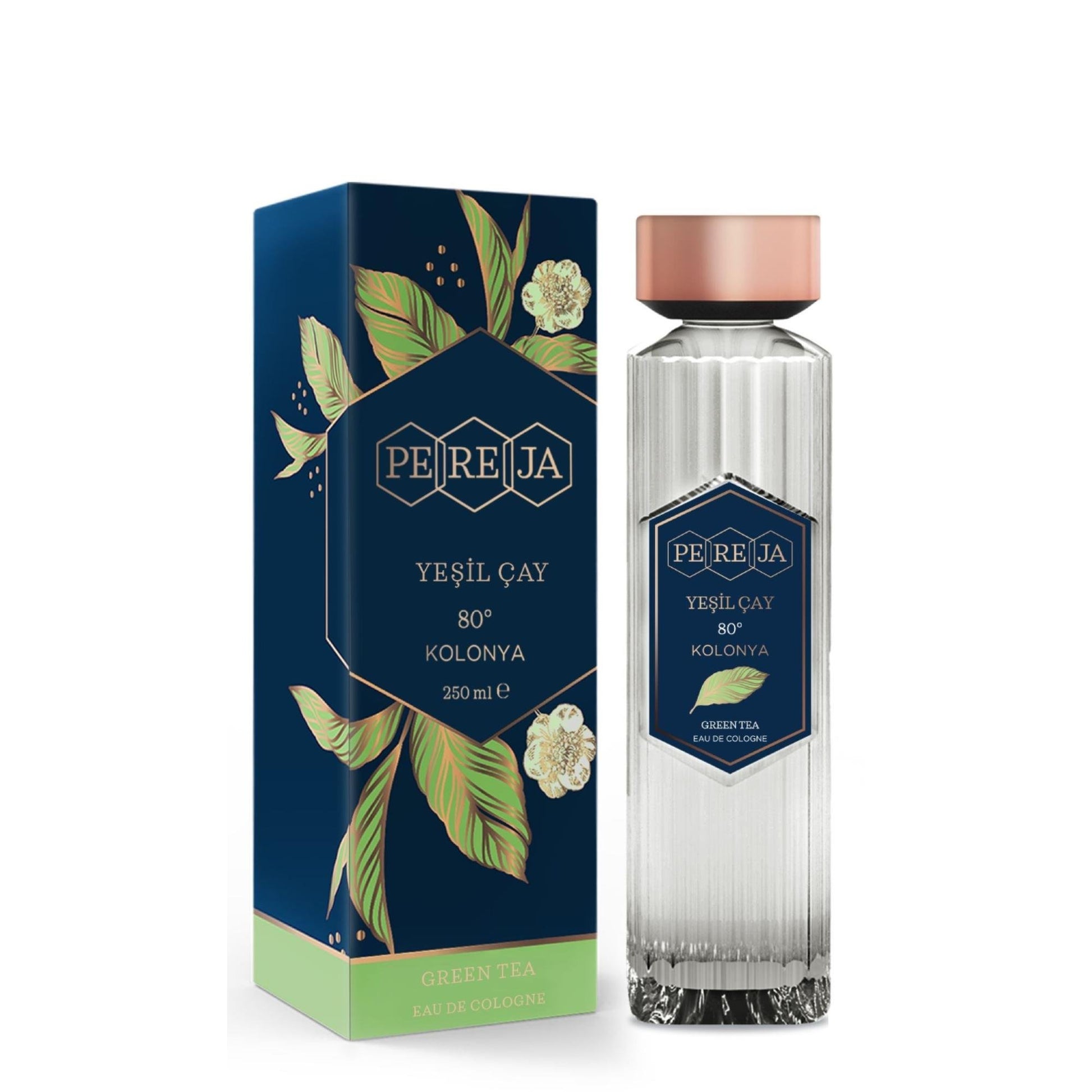PEREJA EAU DE COLOGNE GREEN TEA GLASS BOTTLE 250 ML